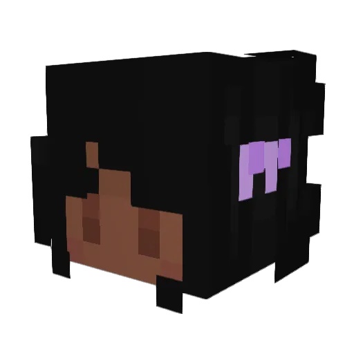 venustopia Minecraft avatar head, 3D render