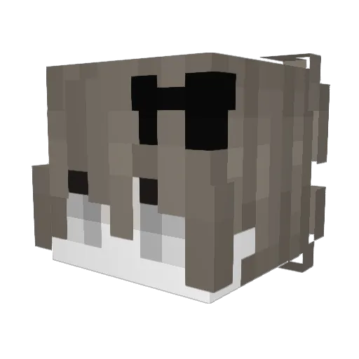 venuy Minecraft avatar head, 3D render