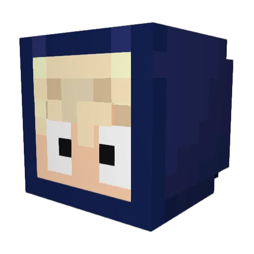 venymy Minecraft avatar head, 3D render