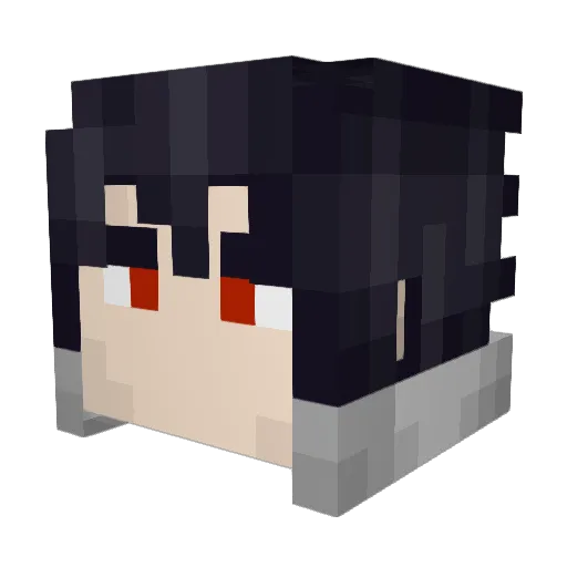 vepecks Minecraft avatar head, 3D render