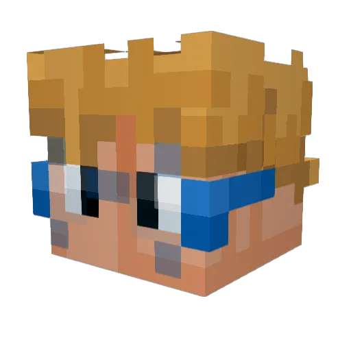 vepexx2 Minecraft avatar head, 3D render
