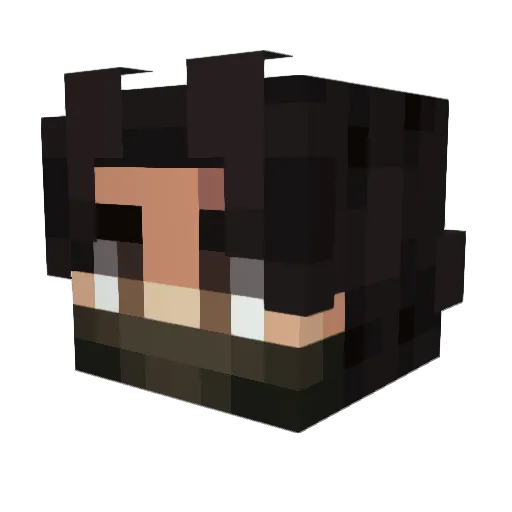 ver33x4 Minecraft avatar head, 3D render