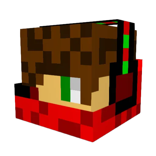 verant123 Minecraft avatar head, 3D render