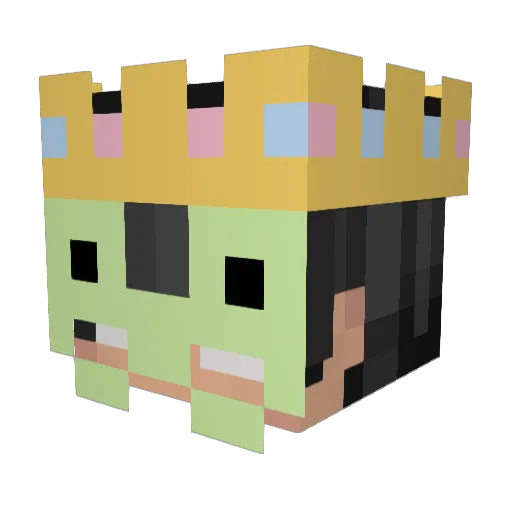 verasdumb Minecraft avatar head, 3D render