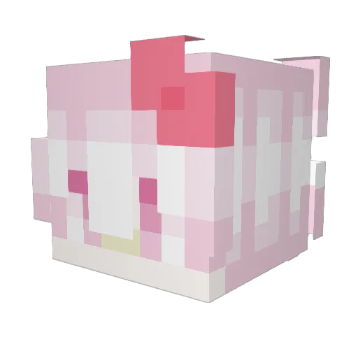 verbaGemerYT Minecraft avatar head, 3D render