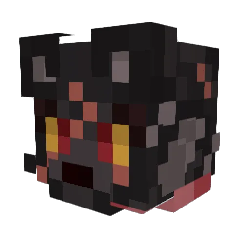 verbalmite Minecraft avatar head, 3D render