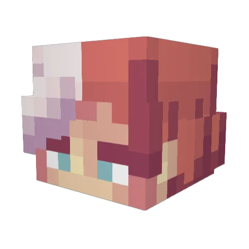 verbludachyo Minecraft avatar head, 3D render