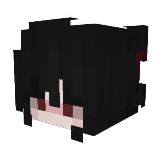 verbotene Minecraft avatar head, 3D render