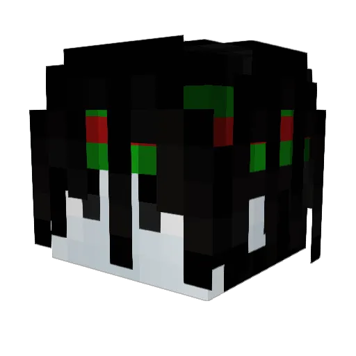 verdadeiro Minecraft avatar head, 3D render