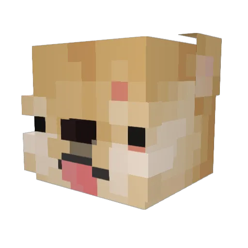 verdammer Minecraft avatar head, 3D render