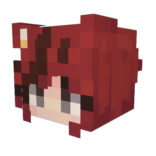 verdigrs Minecraft avatar head, 3D render