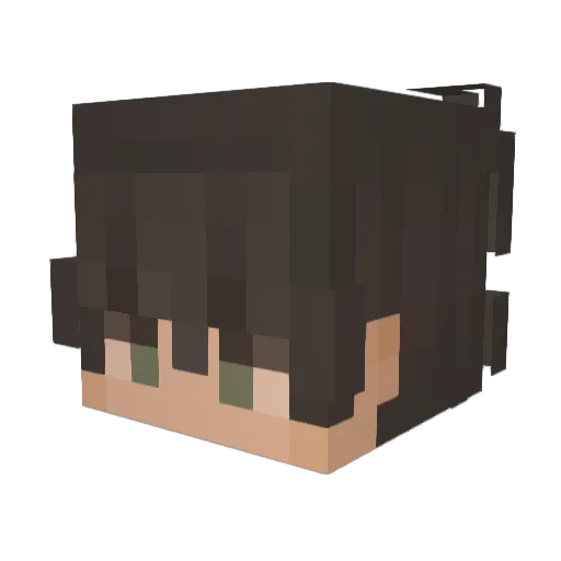verdnu Minecraft avatar head, 3D render