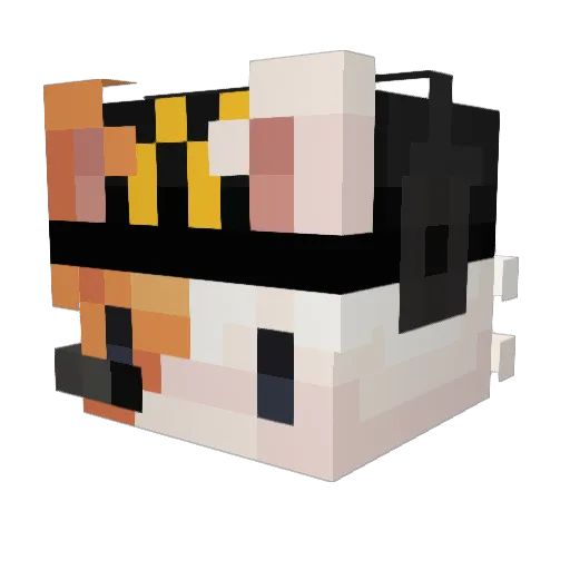 verevkaa Minecraft avatar head, 3D render