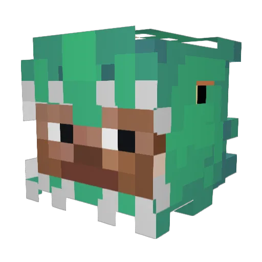vergesliche_Lini Minecraft avatar head, 3D render