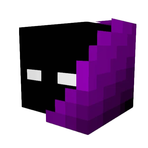 verhot Minecraft avatar head, 3D render