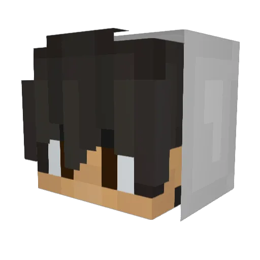 veridx Minecraft avatar head, 3D render
