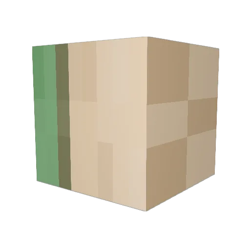 verih Minecraft avatar head, 3D render