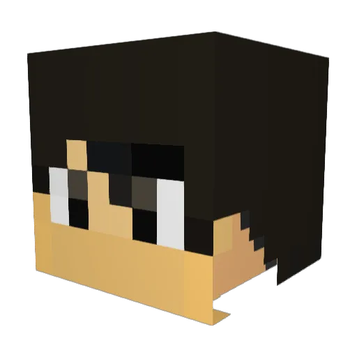 verious10 Minecraft avatar head, 3D render