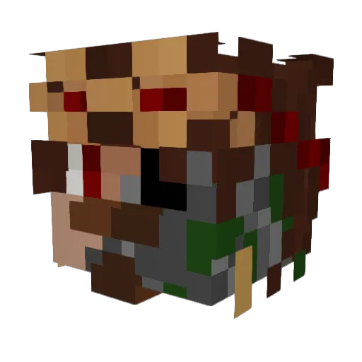 veritas_noctis Minecraft avatar head, 3D render