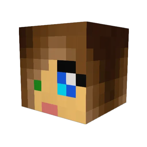 veritasargent Minecraft avatar head, 3D render