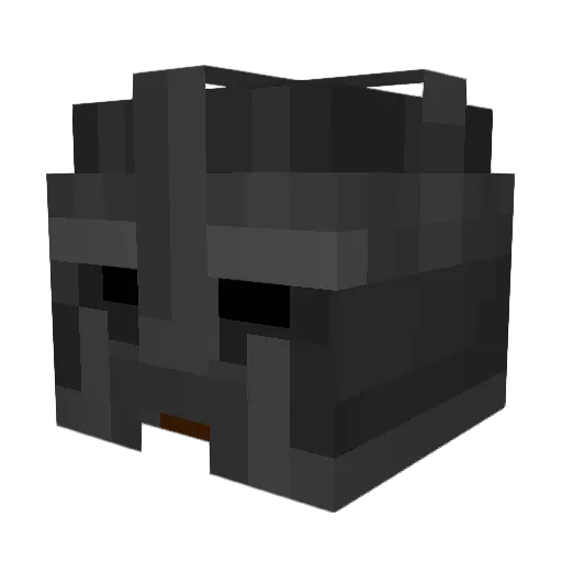 verium Minecraft avatar head, 3D render