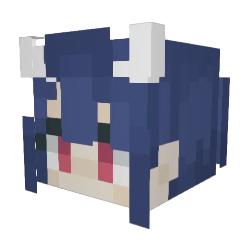 verjklx123 Minecraft avatar head, 3D render