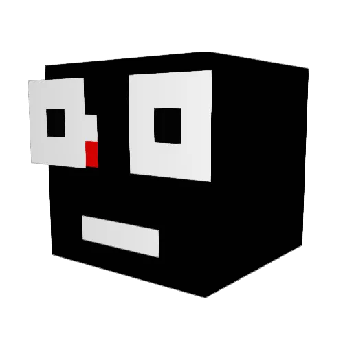 verlieren1165 Minecraft avatar head, 3D render