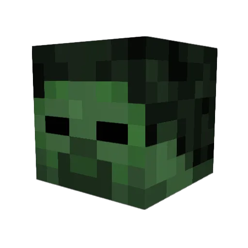 vermob Minecraft avatar head, 3D render