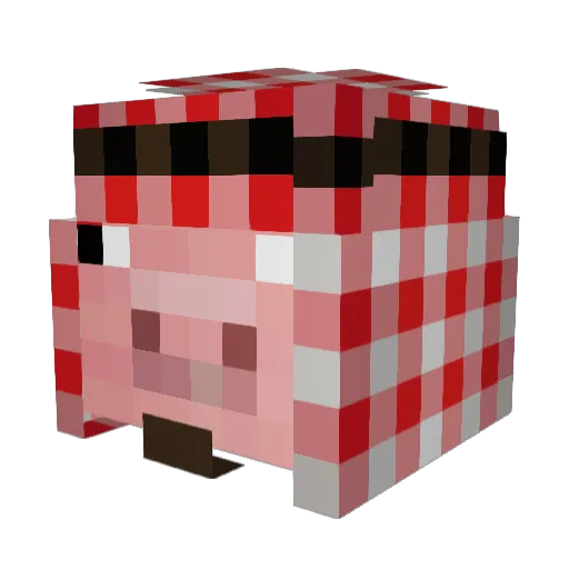 vern64108 Minecraft avatar head, 3D render