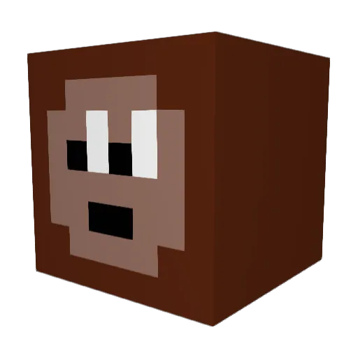 vernerr Minecraft avatar head, 3D render