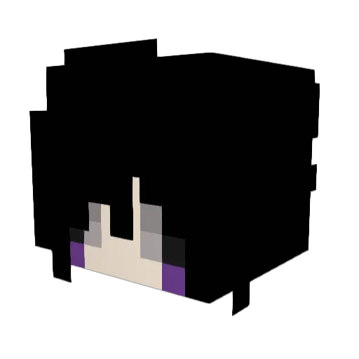 vernim Minecraft avatar head, 3D render