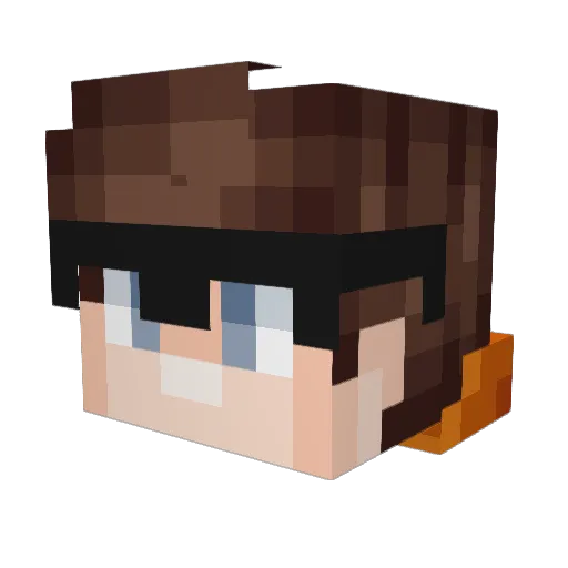 verol123211 Minecraft avatar head, 3D render
