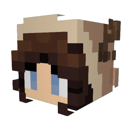 veronica_yk Minecraft avatar head, 3D render