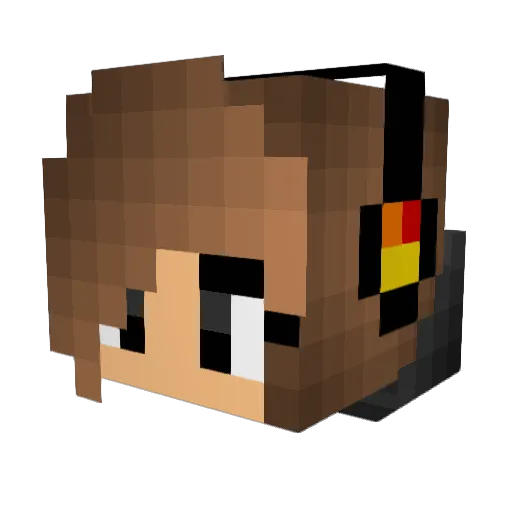 veronixxx Minecraft avatar head, 3D render