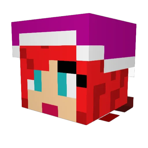 verorass Minecraft avatar head, 3D render