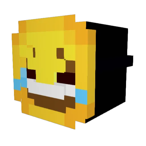 verrende Minecraft avatar head, 3D render