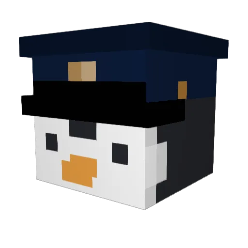 verroht Minecraft avatar head, 3D render