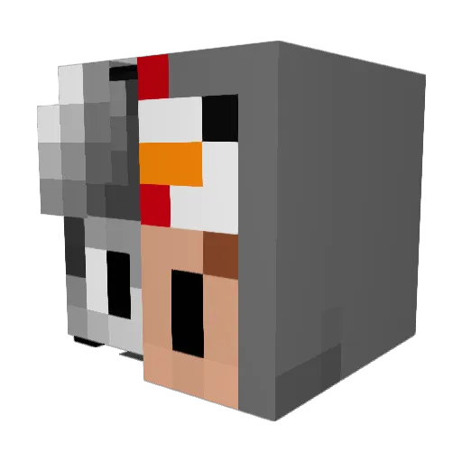versahnt Minecraft avatar head, 3D render