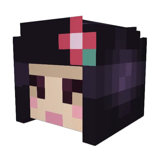 versatile29 Minecraft avatar head, 3D render