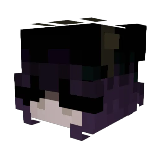 verseee Minecraft avatar head, 3D render