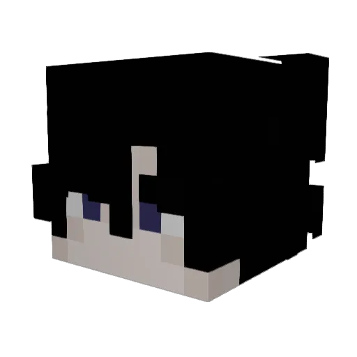 versilist Minecraft avatar head, 3D render