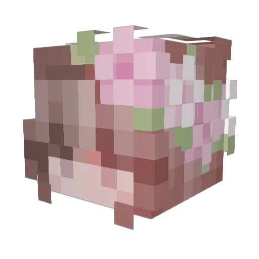 version_zero Minecraft avatar head, 3D render