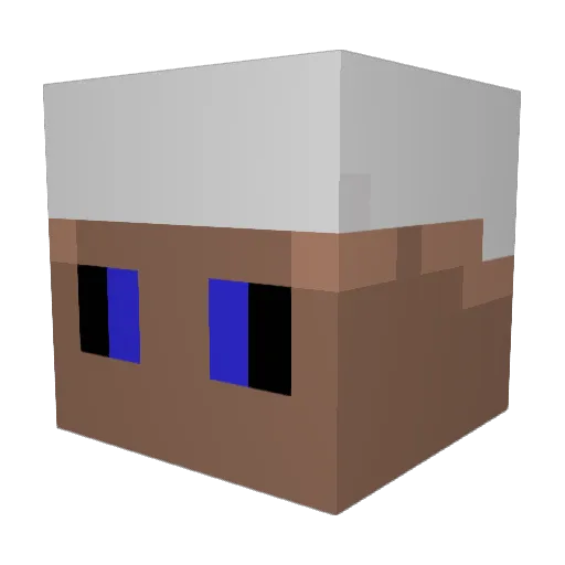 verspielt17 Minecraft avatar head, 3D render