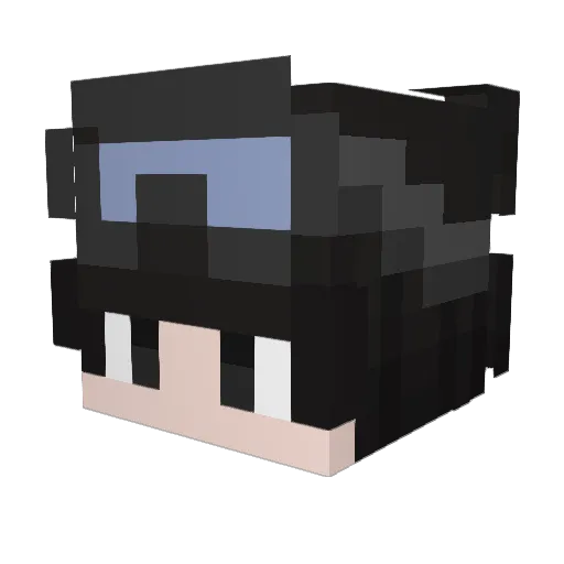 vertek10101 Minecraft avatar head, 3D render