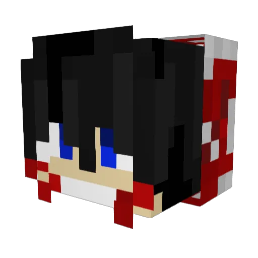 verthx Minecraft avatar head, 3D render