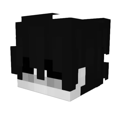 vertic1e Minecraft avatar head, 3D render