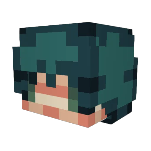 vertig0_ Minecraft avatar head, 3D render