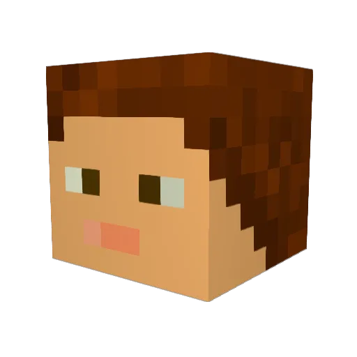 vertigo89 Minecraft avatar head, 3D render