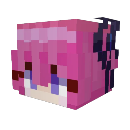 vertover Minecraft avatar head, 3D render