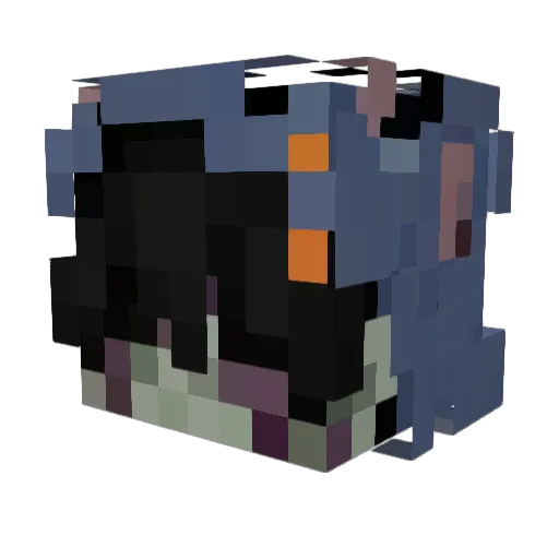 vertraxumtes Minecraft avatar head, 3D render